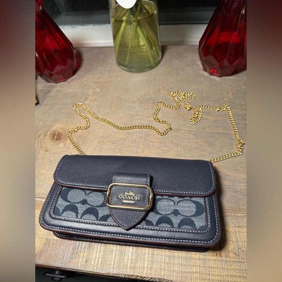 Coach Morgan denim Crossbody in Signature - Picture 10 of 10